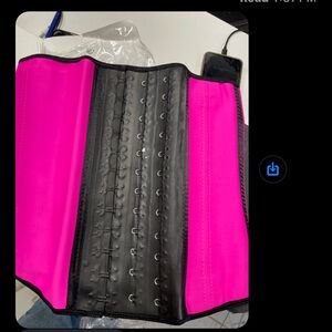 Pink and Black Waist Trainer - Shapewear